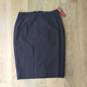 Navy Pencil Skirt